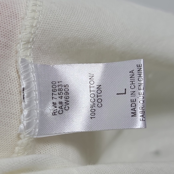 CHASER Paint Splatter Distressed Tank Cream Sleeveless Top Size Large - Picture 3 of 16